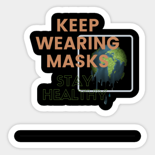 stay healthy at home. Sticker